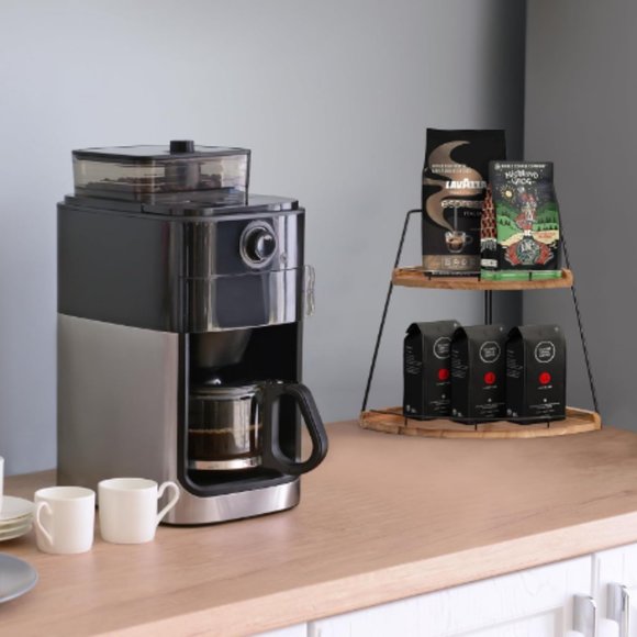 2-Tier Wooden Corner Organizer - Bathroom/ Kitchen/ Vanity Corner Shelf Storage - Picture 8 of 11